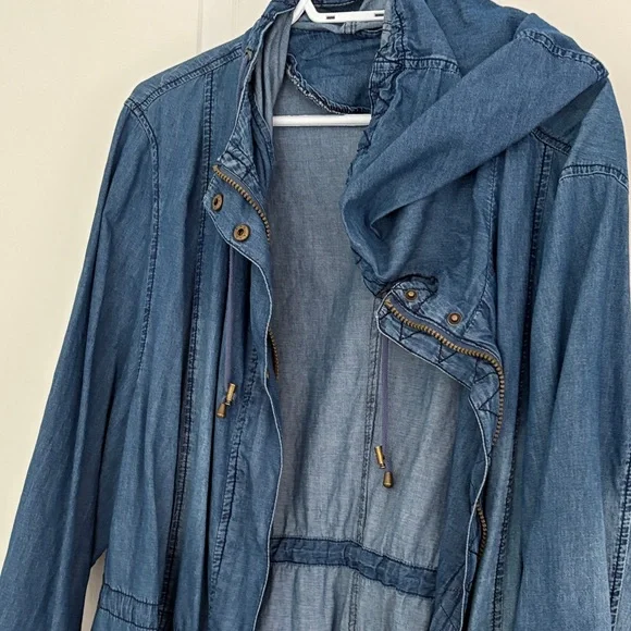 Ulla Popken Blue Utility Jacket - Picture 4 of 4